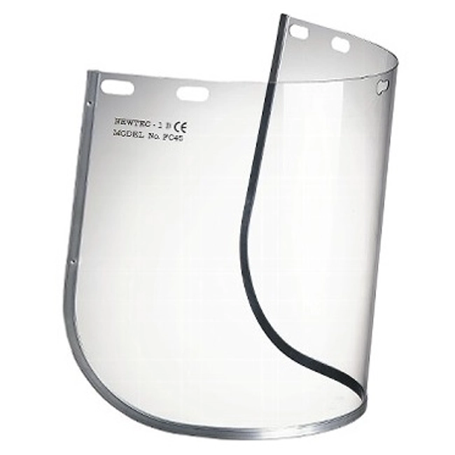 Vendita online Visiera FC45 trasparente da 20x40 cm.